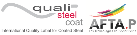 Labels qualité thermolaquage QUALI STEEL COAT et AFTA.P